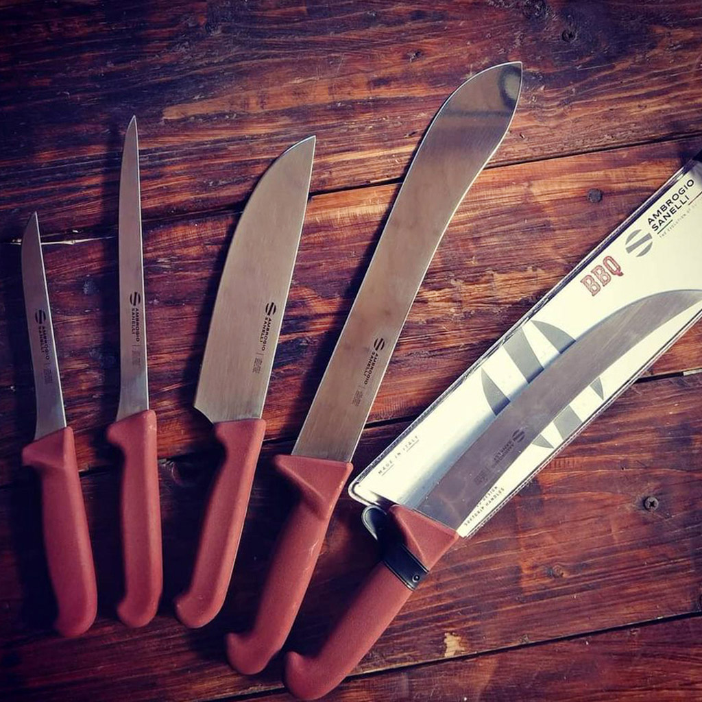 Ambrogio sanelli bbq - coltello filettare flessibile, 20 cm